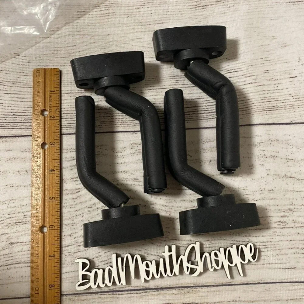 *Set of 4 Black Foam Wall Mounted Guitar Instrument Hooks